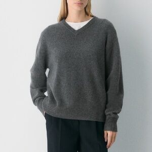 Cashmere Relaxed V Neck Sweater